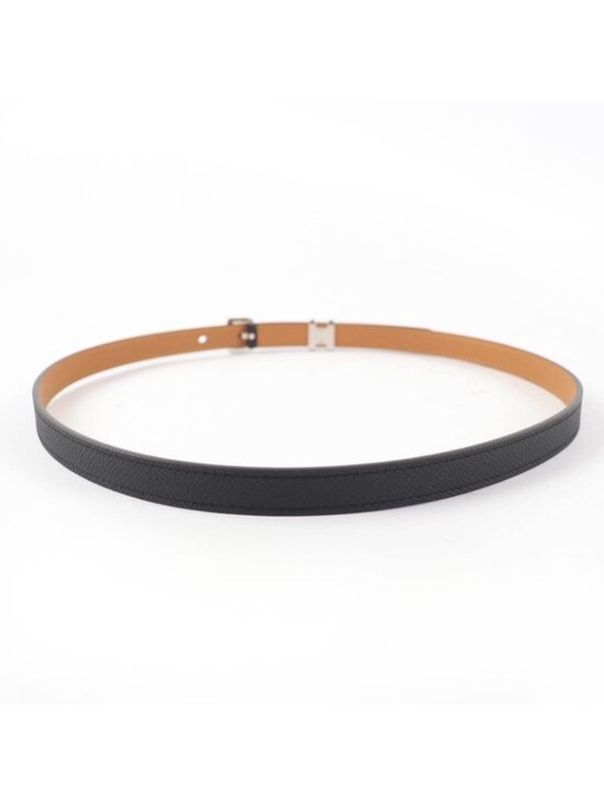 Hermes Pop 15 Veau Epsom Silver Belt Black 75 Box Storage main image 8